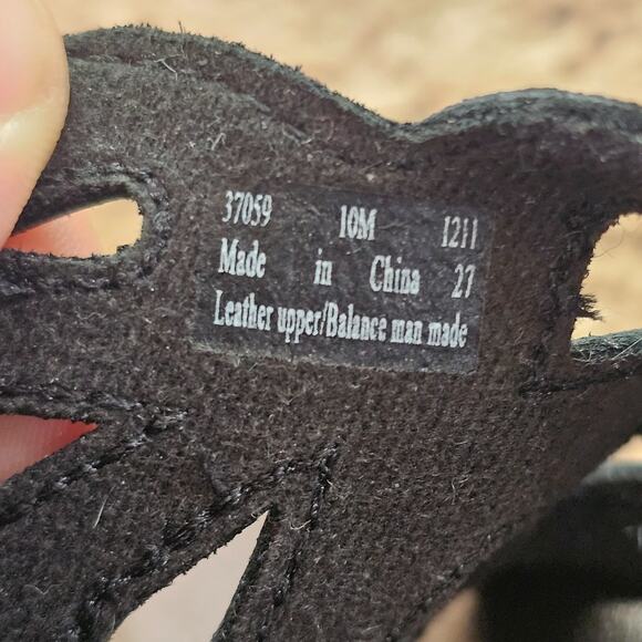 Clarks Bendables Wedge Sandals Womens 10M Black 37059 Comfort Slip On Slides - Picture 8 of 10